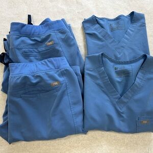 Figs Mens Scrubs 2 Sets Technical Collection L/S Axim T2001 Cargo Pants Leon Top